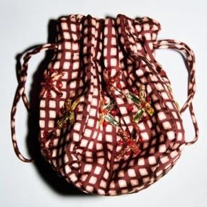 Zara Printed Beaded Bucket Bag